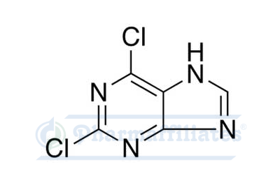 Imagem do Produto Padrão de 2,6-Dicloropurina - Cas Number: 5451-40-1 - PHARMAFFILIATES Referência: PA 01 20510