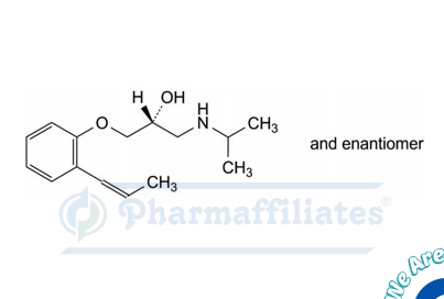 Imagem do Produto Padrão de Cloridrato de Alprenolol - Impureza C - Cas Number: 16768-35-7 - PHARMAFFILIATES Referência: PA 01 3060030