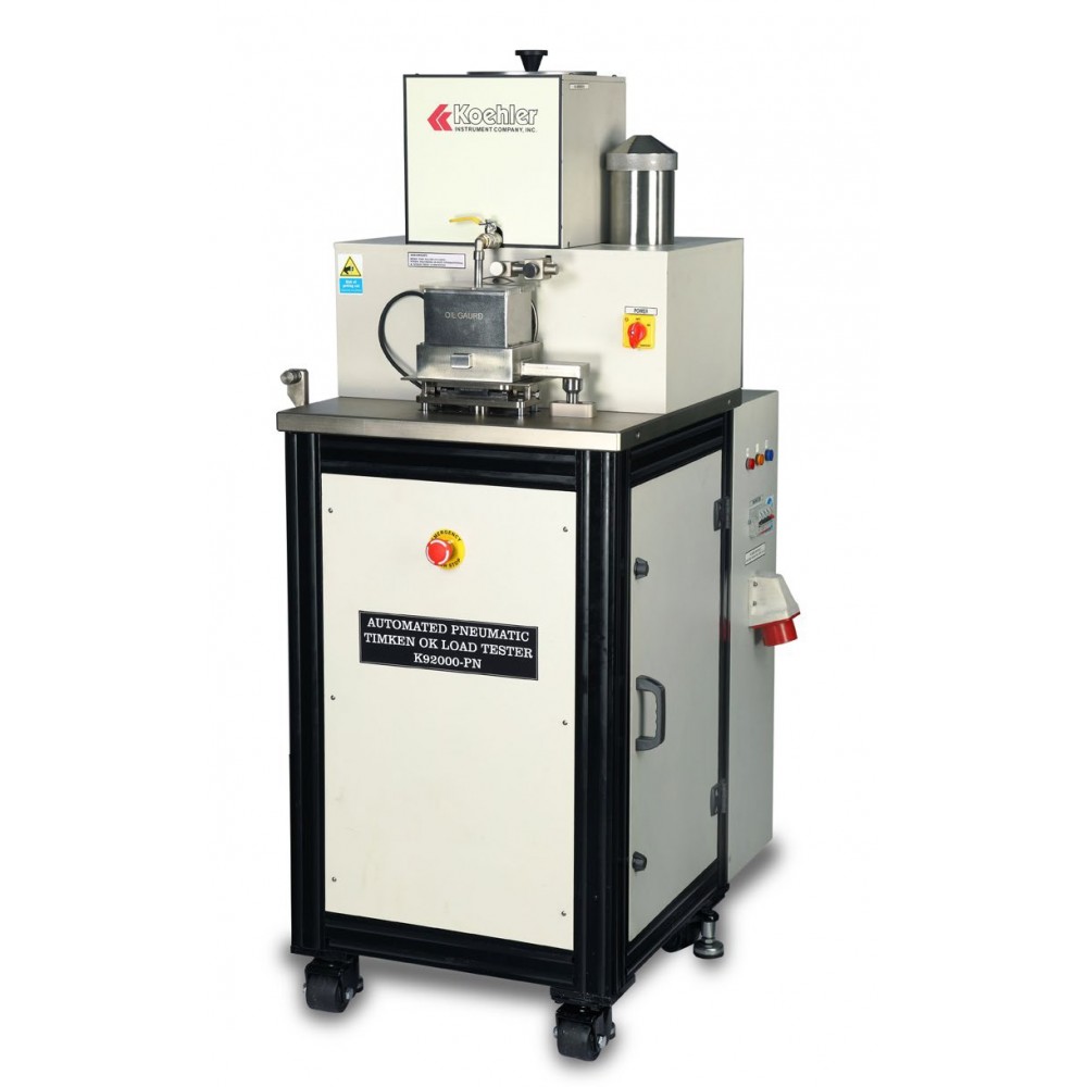 Imagem do Produto Equipamento para teste de extrema pressão com carregamento pneumático - Timken - 220V 60Hz - Modelo K92000-PN - KOEHLER INSTRUMENT - ASTM D2509 ASTM D2782