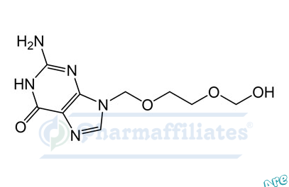 Imagem do Produto Padrão de 2-Amino-9-((2-(hidroximetoxi)etoxi)metil)-1,9-diidro-6H-purina-6-ona - Cas Number: NA - PHARMAFFILIATES Referência: PA 01 0201005