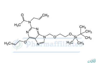 Imagem do Produto Padrão de N-alil-N-(6-(aliloxi)-9-((2-((terc-butildimetilsilil)oxi)etoxi)metil)-9H-purina-2-il)acetamida - Cas Number: NA - PHARMAFFILIATES Referência: PAI 01 002420