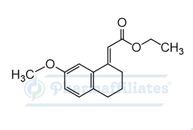 Imagem do Produto Padrão de Éster etílico de ácido acético agomelatina - Cas Number: 6836-20-0 - PHARMAFFILIATES Referência: PA 01 0311009