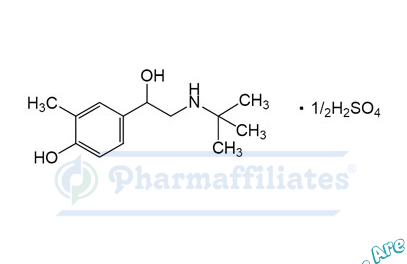 Imagem do Produto Padrão de Sulfato de (4-[2-[(1,1-Dimetiletil)amino]-1-hidroxietil]-2-metilfenol) - Cas Number: 2044704-57-4 - PHARMAFFILIATES Referência: PA 01 0341001
