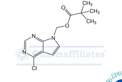 Imagem do Produto Padrão de Pivalato de (4-cloro-7H-pirrolo[2,3-d]pirimidin-7-il)metilo - Cas Number: 1146629-75-5 - PHARMAFFILIATES Referência: PA 01 0231002