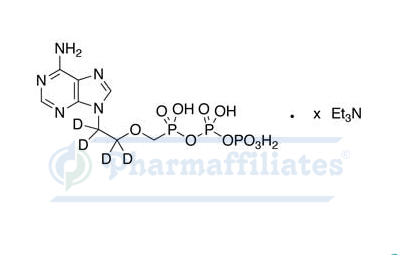 Imagem do Produto Padrã de Adefovir-d4 Difosfato Trietilamina Sal - Cas Number: 1346604-40-7 - PHARMAFFILIATES Referência: PA STI 003990