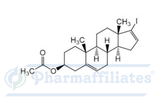 Imagem do Produto Padrão de 17-Iodoandrosta-5,16-dien-3beta-ol 3-Acetato - Cas Number: 114611-53-9 - PHARMAFFILIATES Referência: PA 01 0041010