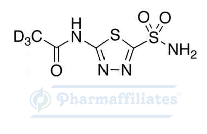 Imagem do Produto Padrão de Acetazolamida-D3 - Cas Number: 1189904-01-5 - PHARMAFFILIATES Referência: PA STI 001530