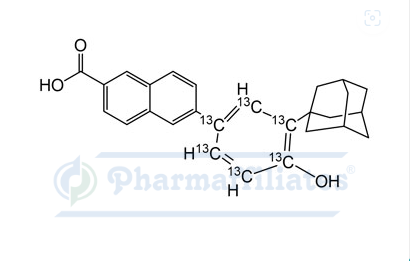 Imagem do Produto Padrão de O-Desmetil Adapaleno-13C6 - Cas Number: NA - PHARMAFFILIATES Referência: PA 01 0221009